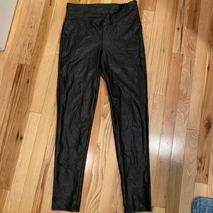 High Waisted Leather Leggings